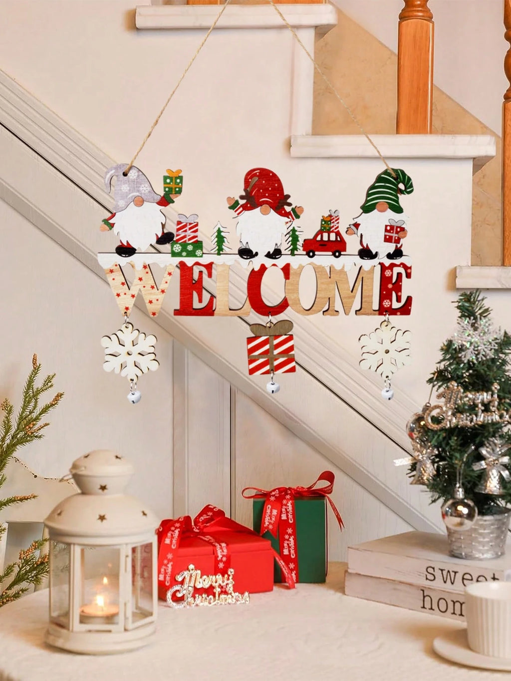 Kerstdeurbord - Festive Welcome