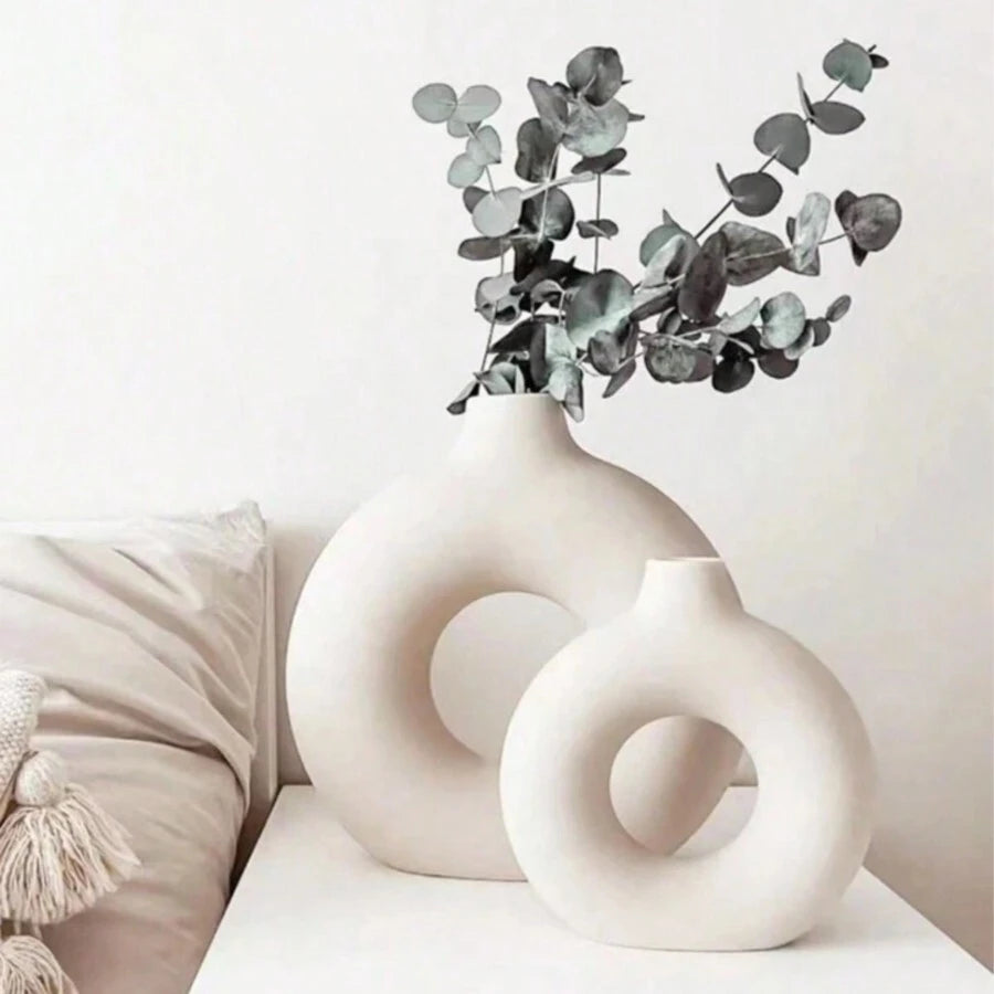 Moderne Bloemenvaas - White Harmony