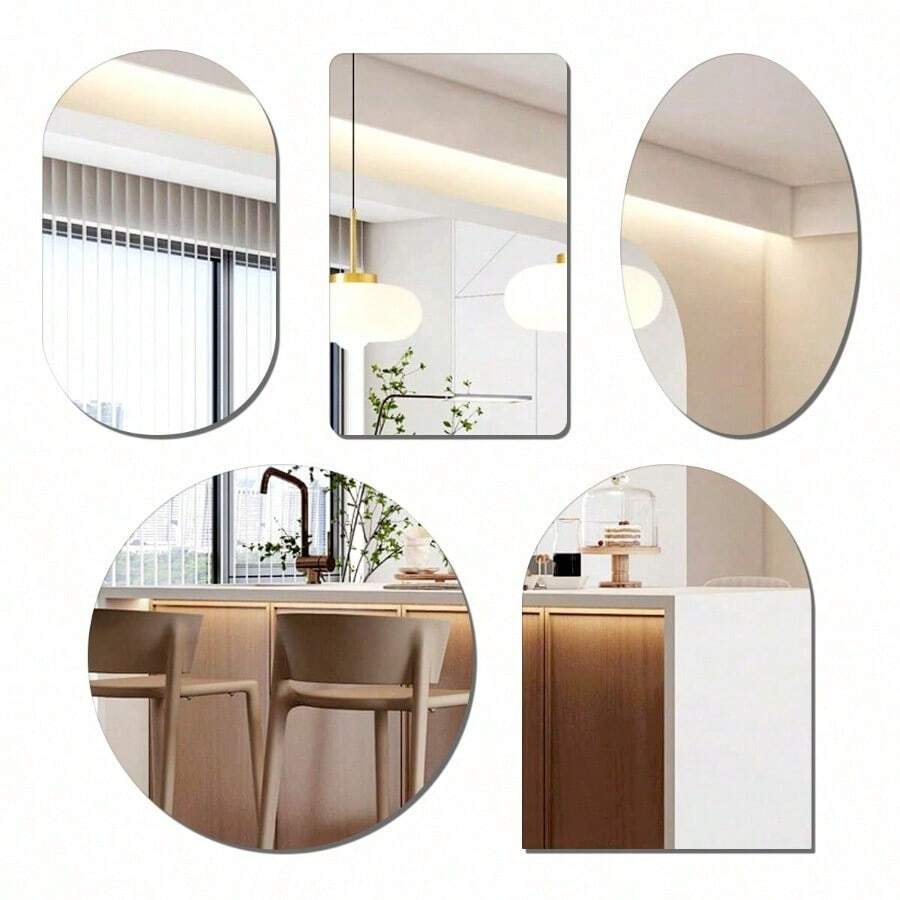 Zelfklevende Spiegels - Aurora Oval