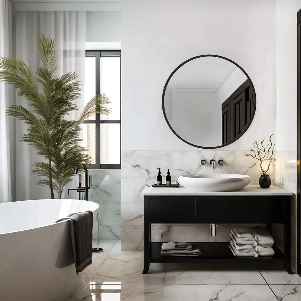 Goudzwarte Wandspiegel - Vérité