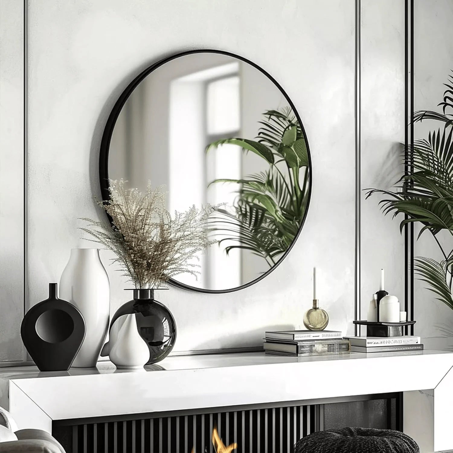 Goudzwarte Wandspiegel - Vérité