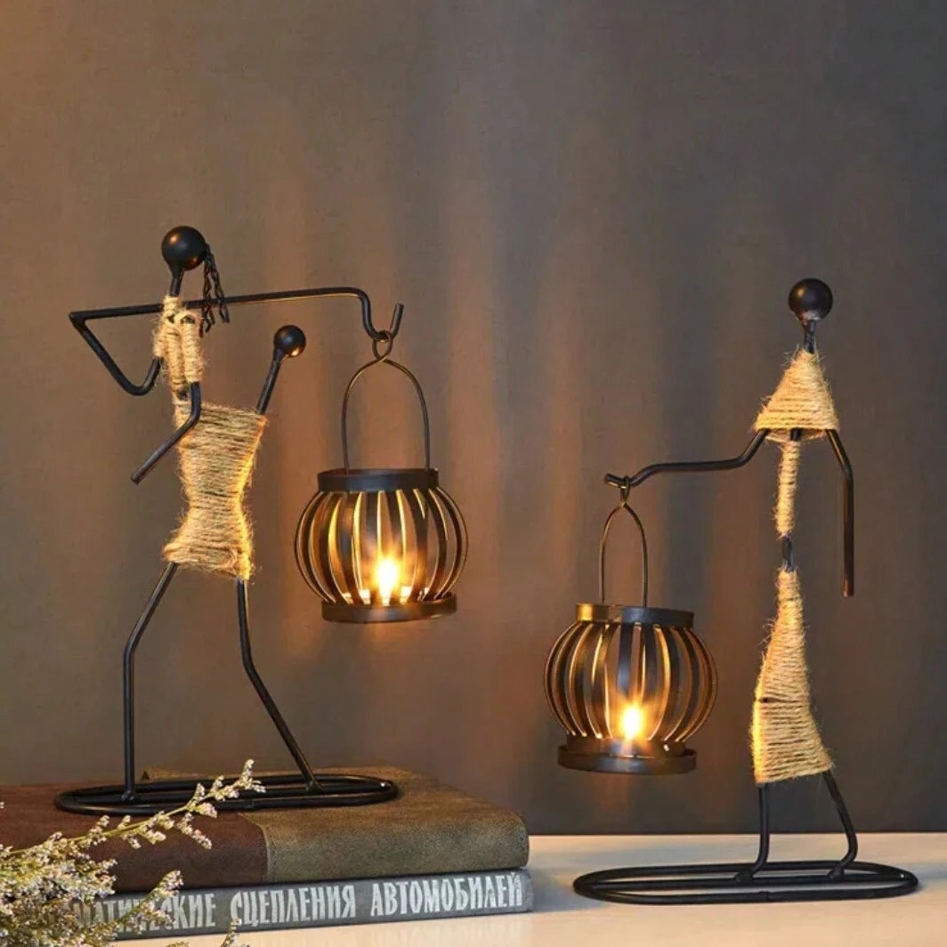 Tijdloze Metalen Kandelaar - Solenne