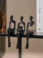 Abstracte Zwarte Sculpturen - The Silent Trio