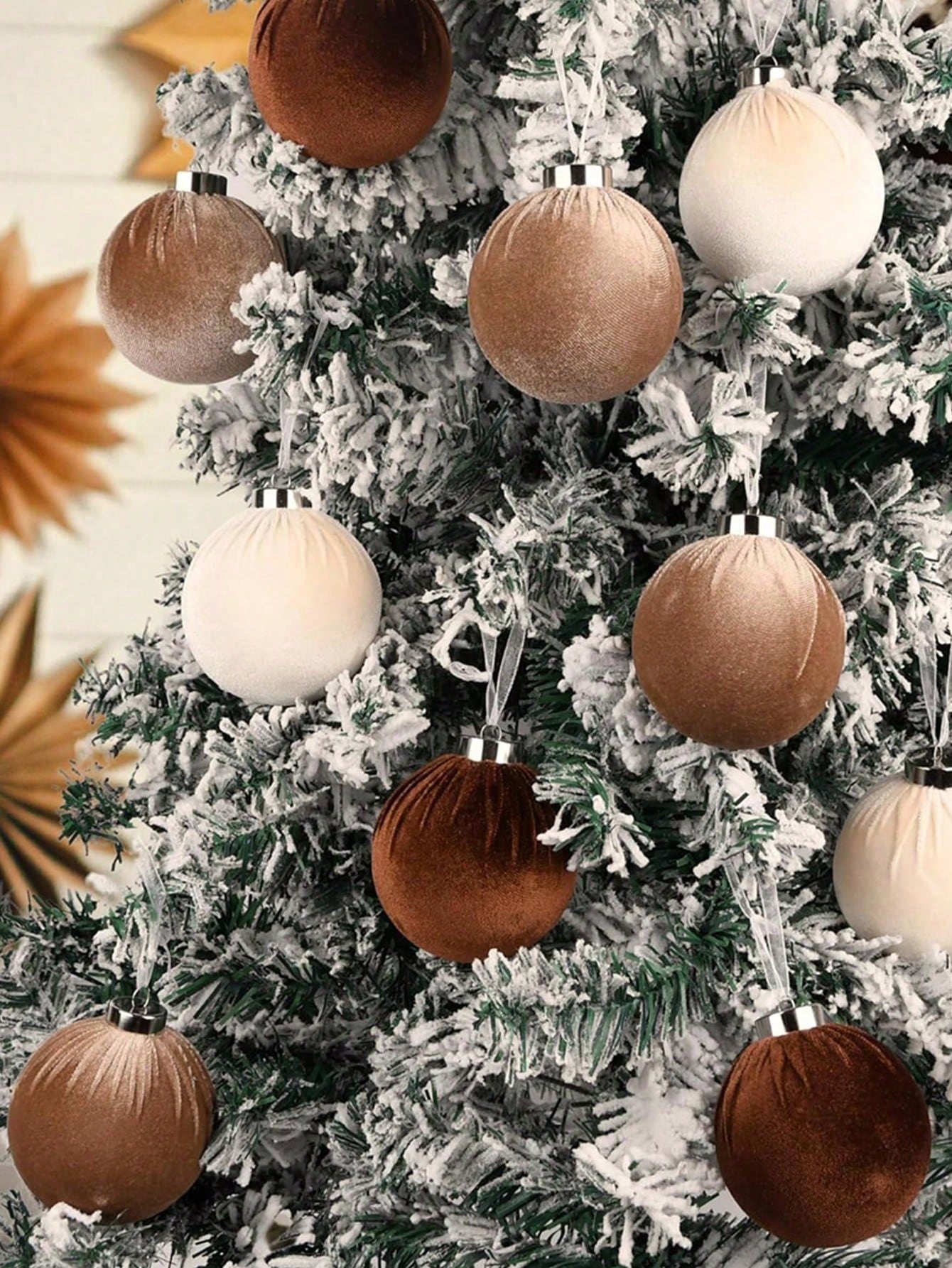 15 Luxe Kerstballen - Chocolat Velvet Collection