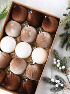 15 Luxe Kerstballen - Chocolat Velvet Collection