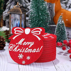 Kerstonderzetters - Festive Red Coasters