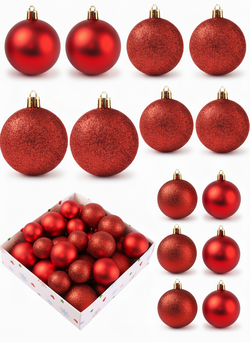 44 Deluxe Kerstballen - Celestia Prestige