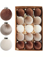 15 Luxe Kerstballen - Chocolat Velvet Collection