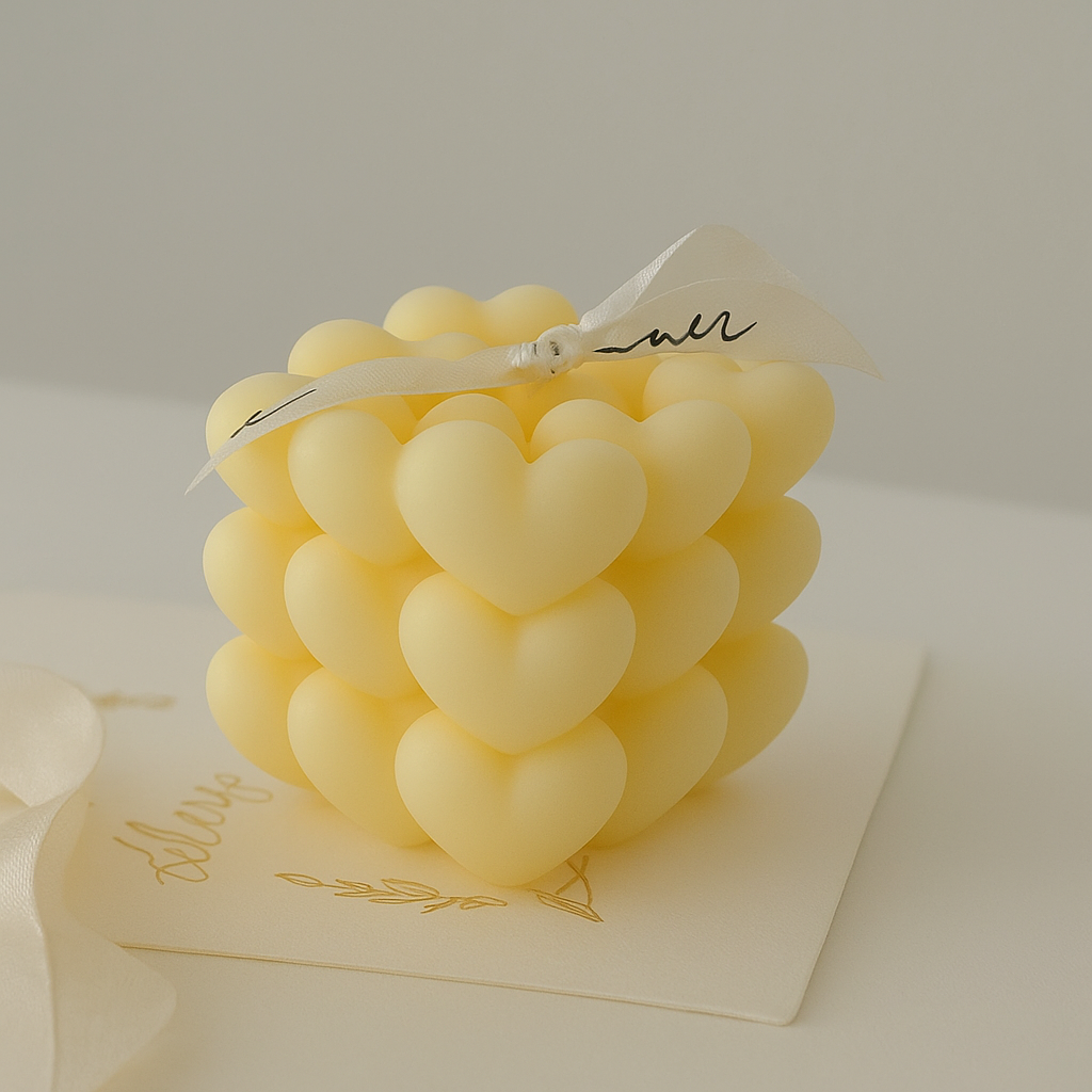 Geurkaars in Hartvorm - Cœur de Maison