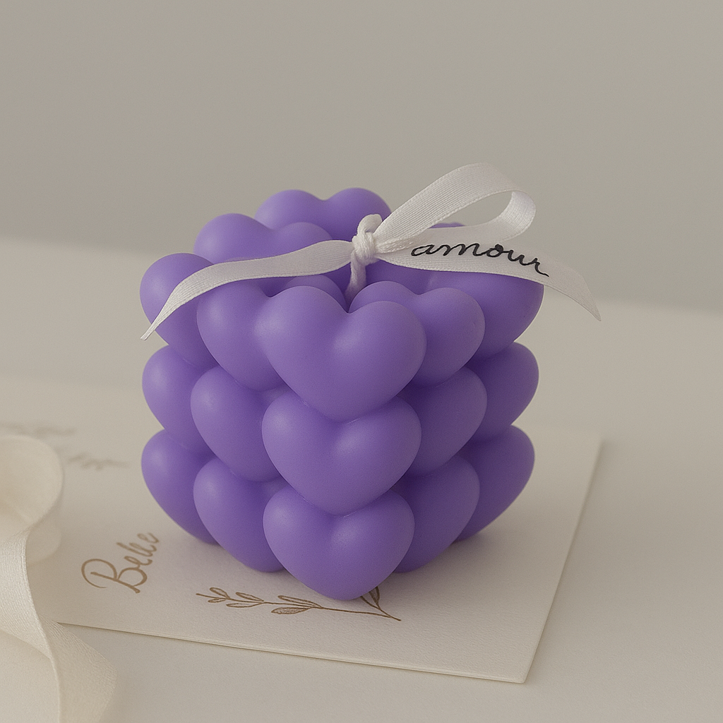 Geurkaars in Hartvorm - Cœur de Maison