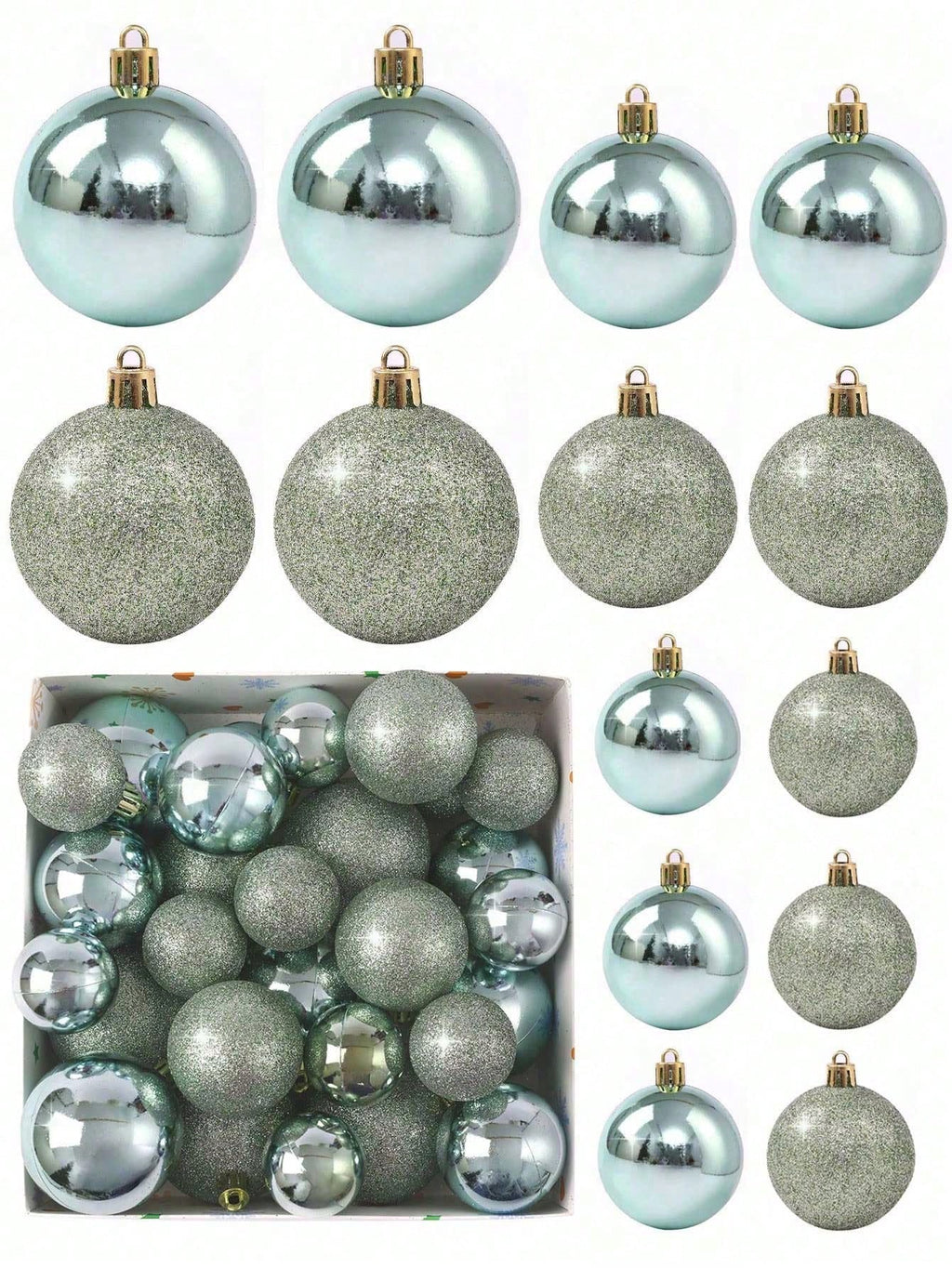 44 Deluxe Kerstballen - Celestia Prestige