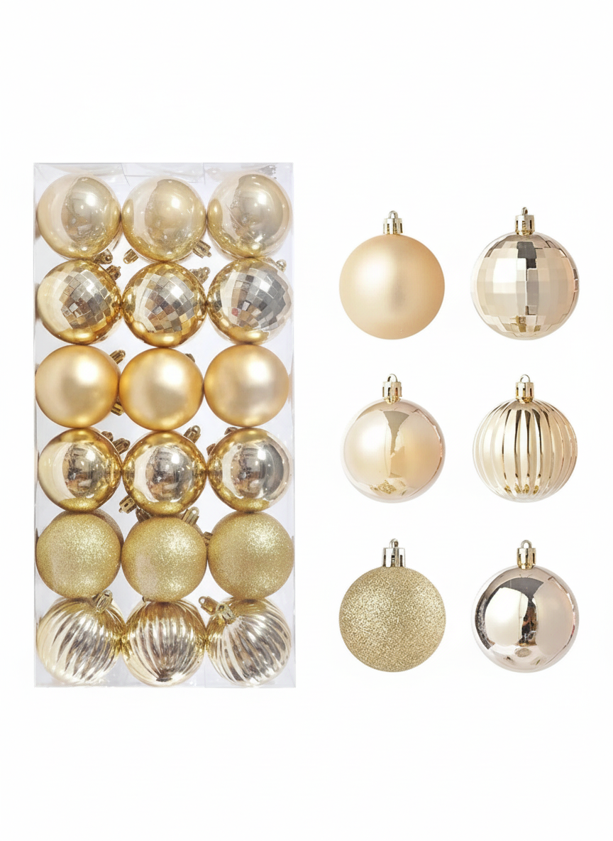 36 Kerstballen – Bohemian Noël Collection