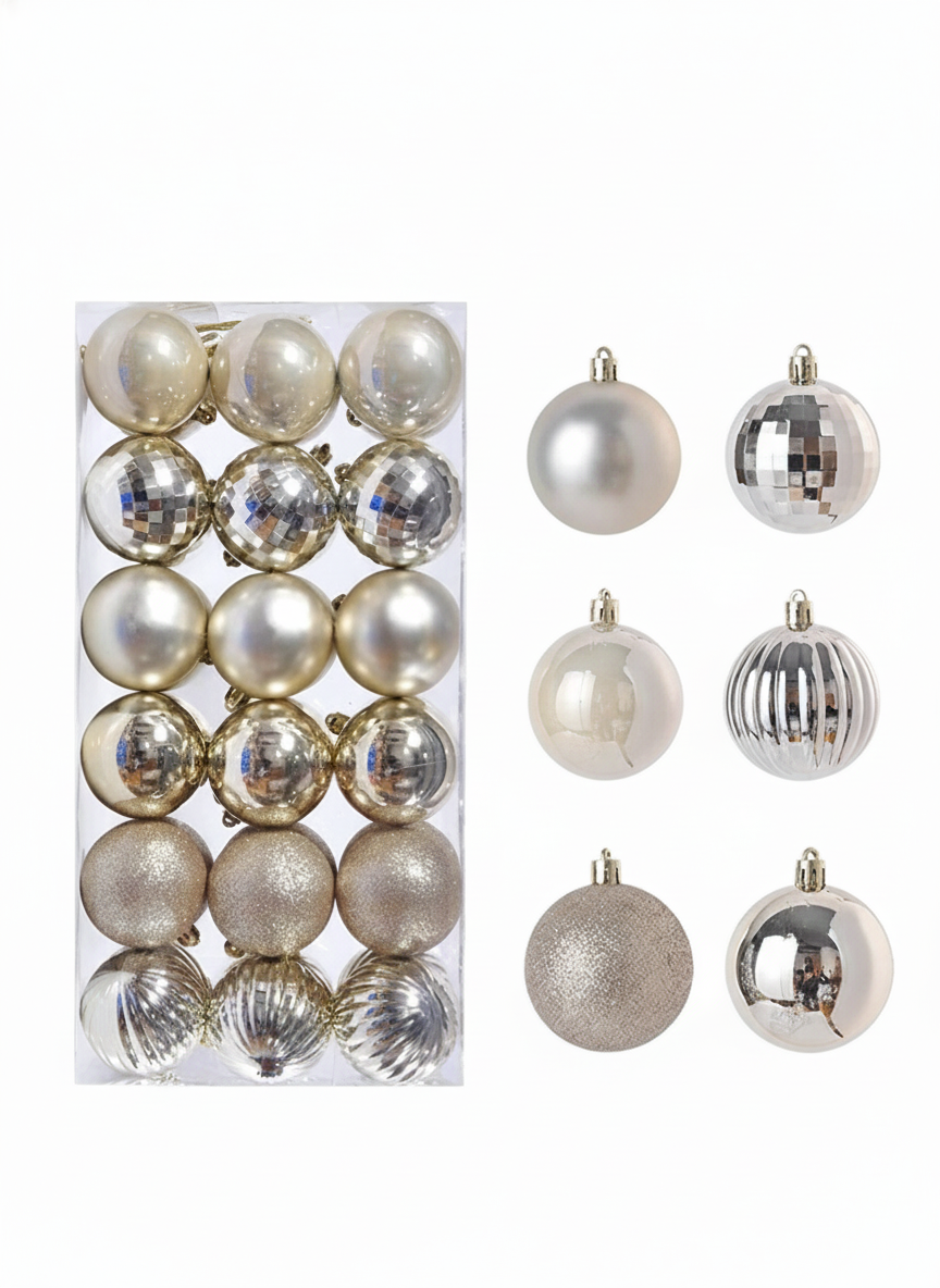 36 Kerstballen – Bohemian Noël Collection