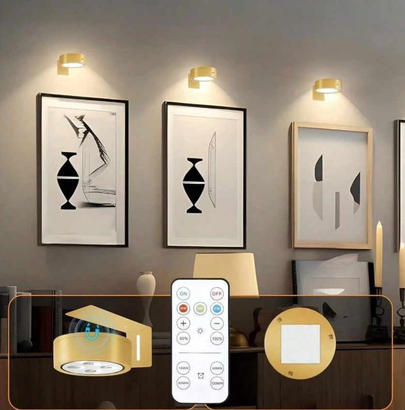 Draadloze Metalen Wanddecoratie - Luminéa