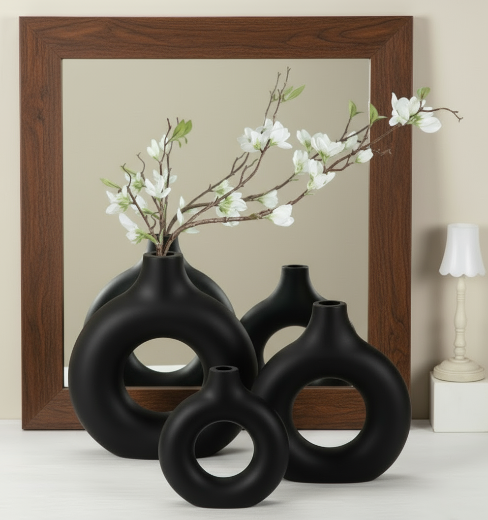 Moderne Bloemenvaas - White Harmony